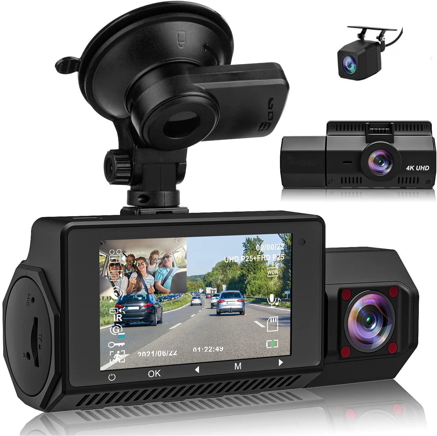 JumpAir 4K Triple Lens Dash Cam