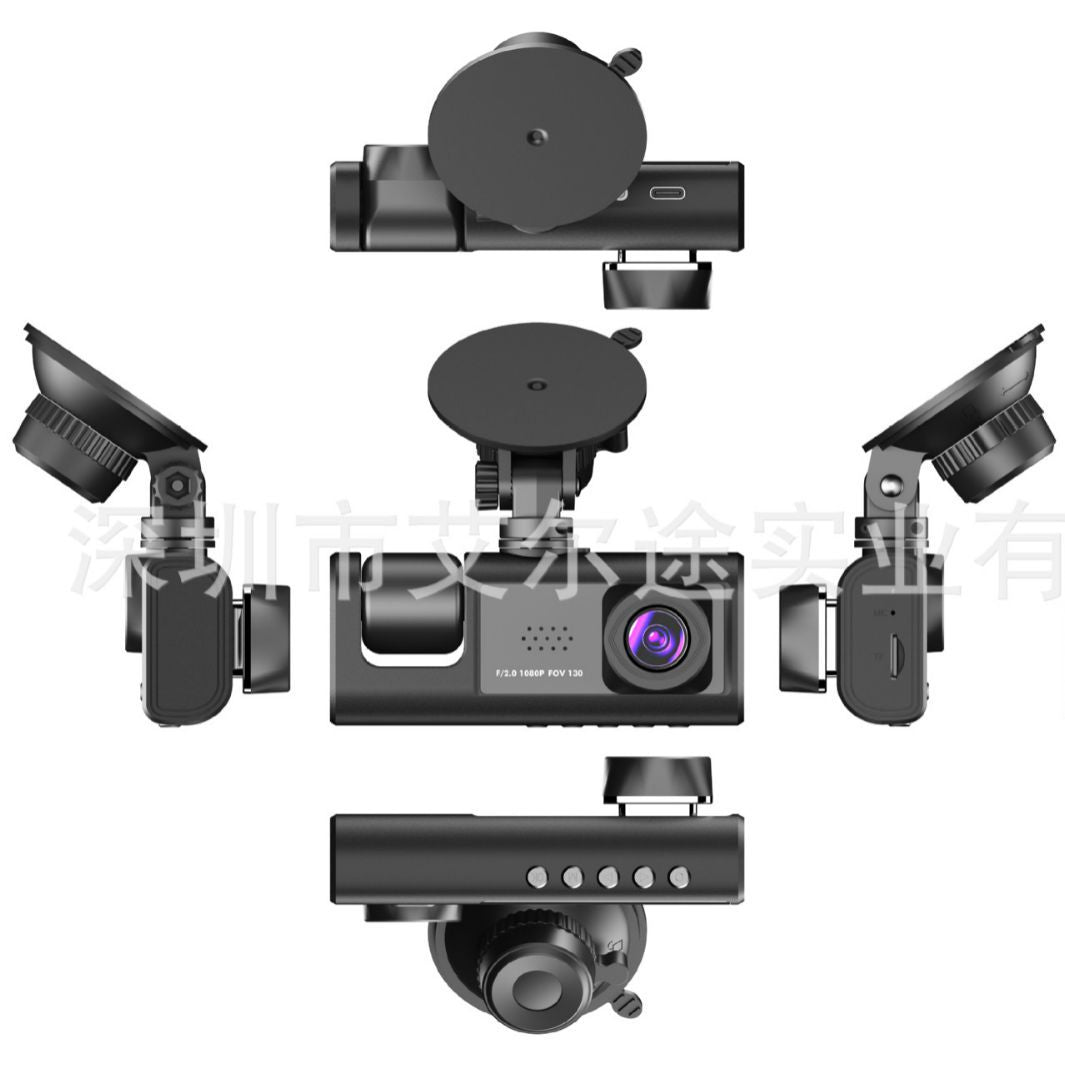 JumpAir 3-Lens 1080P Dash Cam